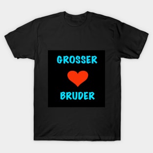 Großer Bruder mit Herz T-Shirt